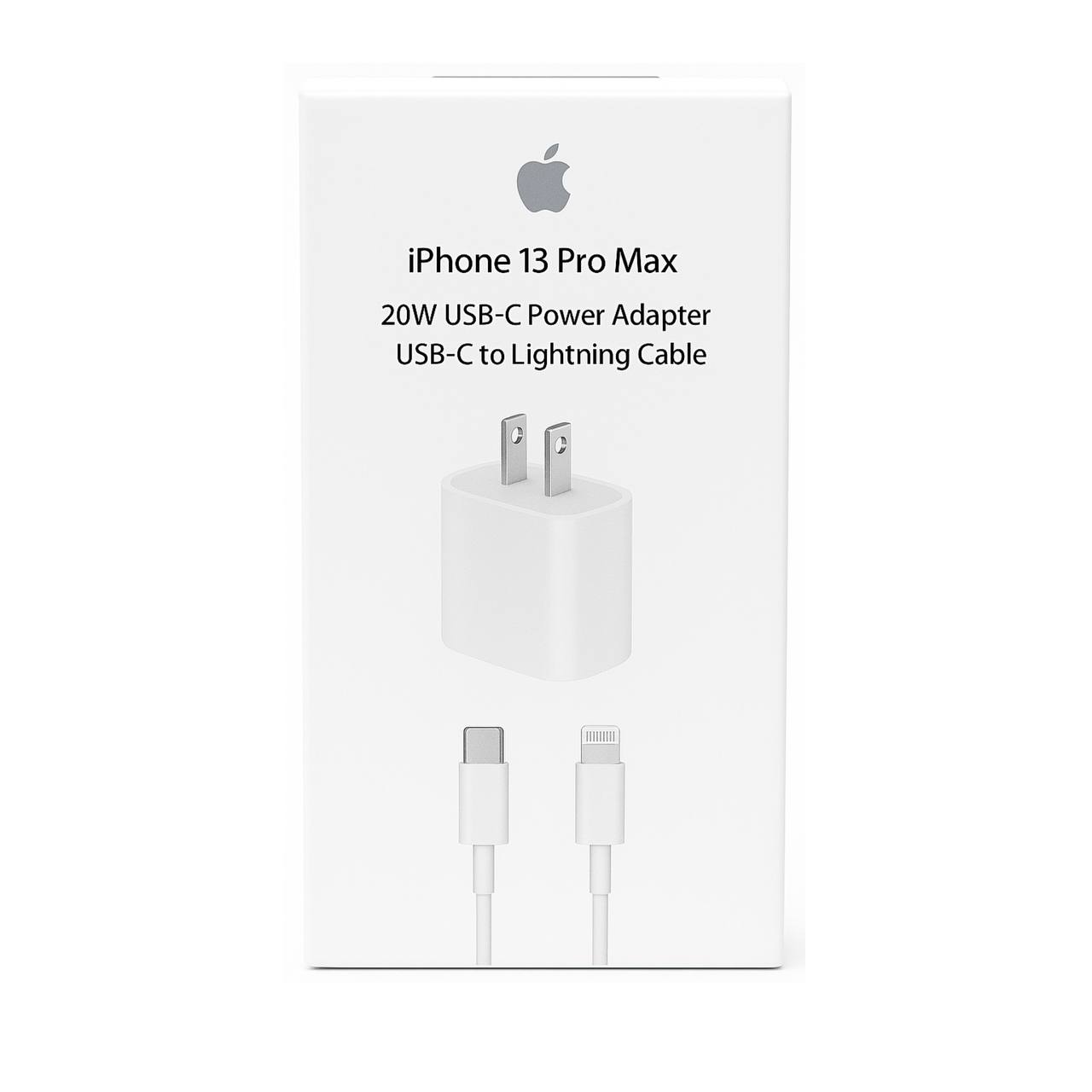 Cargador Original iPhone 13 Pro Max (20W USB-C + Cable Lightning)