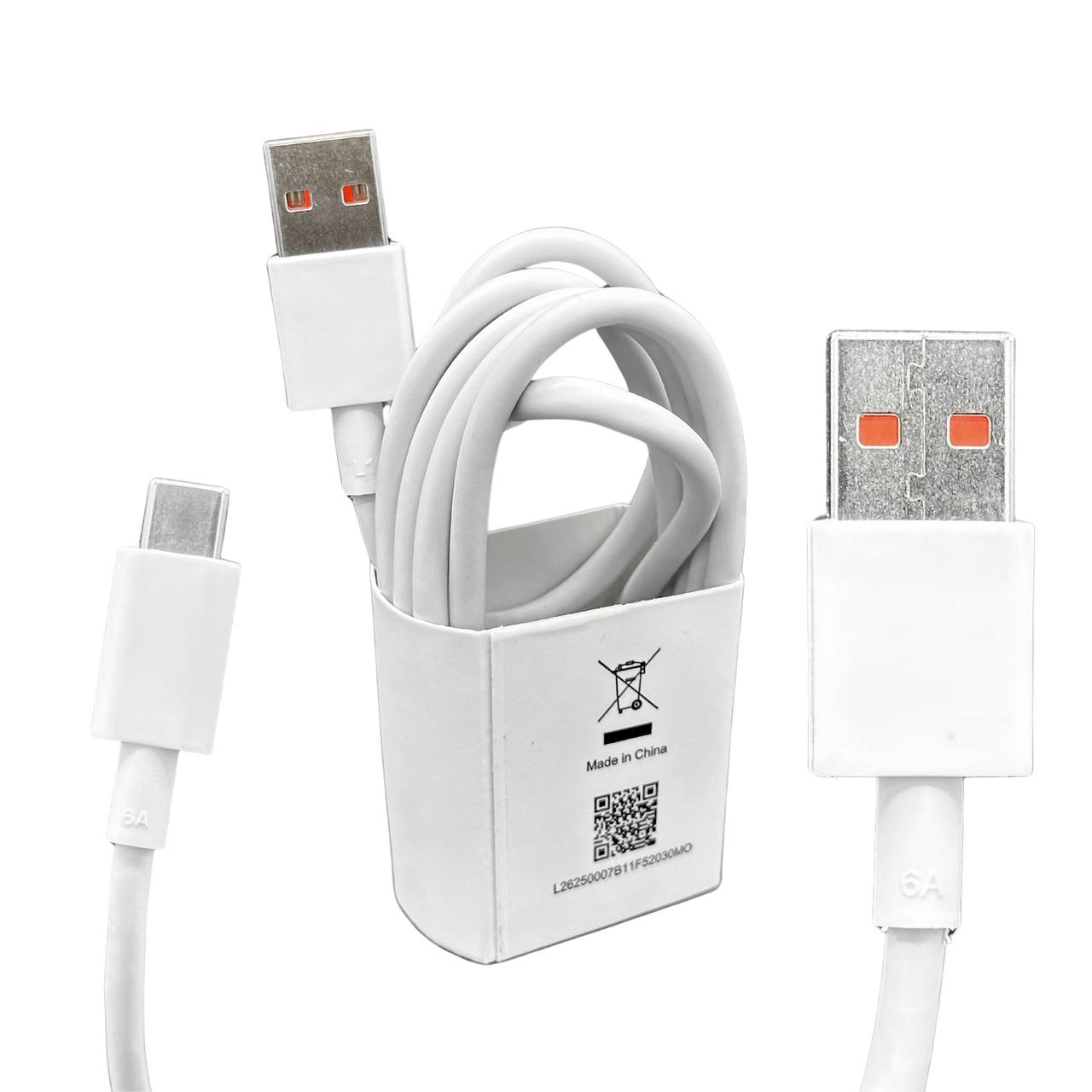 Cable Xiaomi 6A USB-A a USB-C – Carga y Transferencia de Alta Velocidad