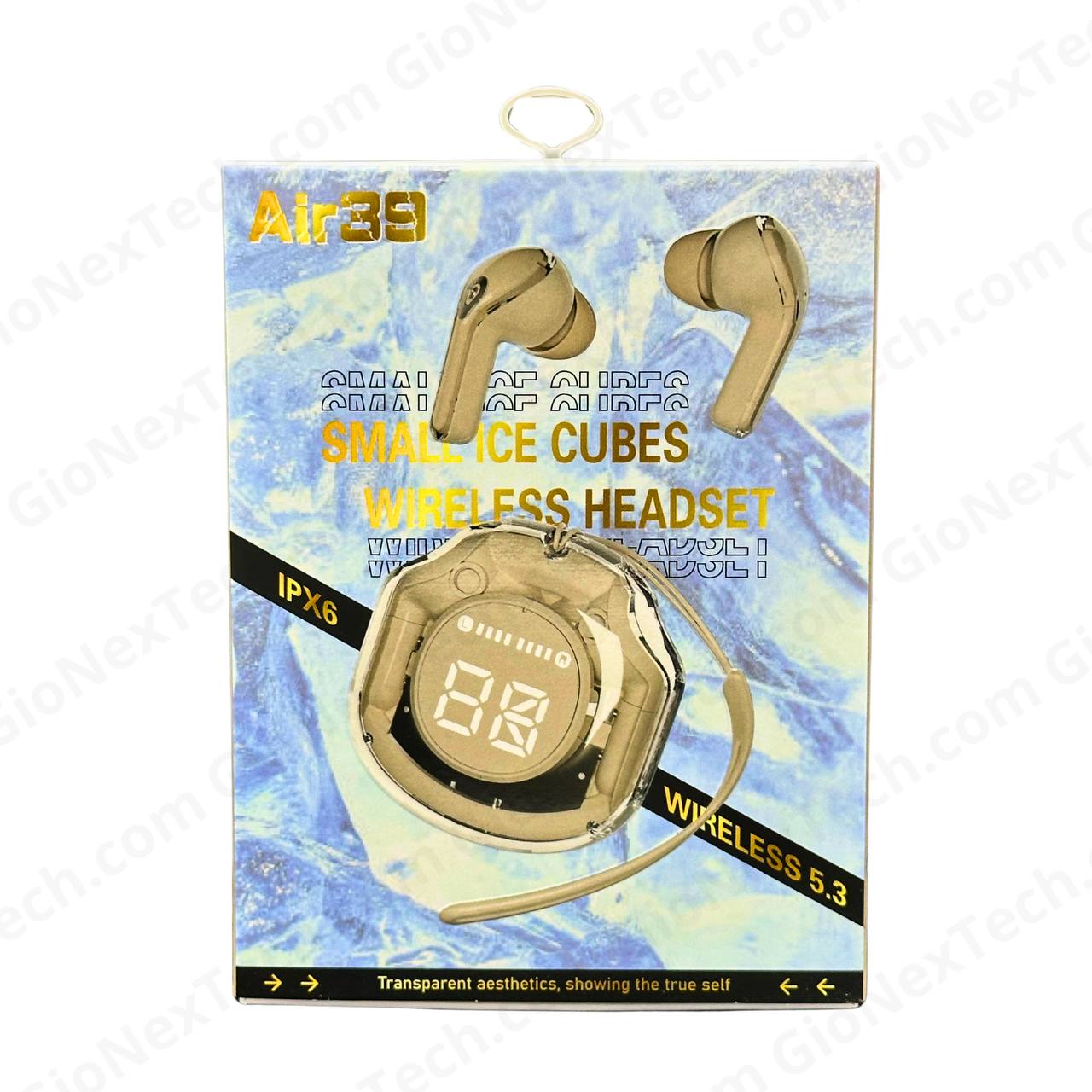 Air39 Small Ice Cubes beige - Audífonos Inalámbricos con Estilo Futurista